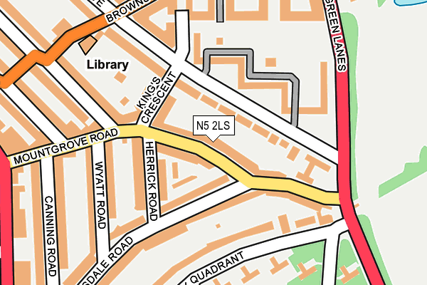 N5 2LS map - OS OpenMap – Local (Ordnance Survey)