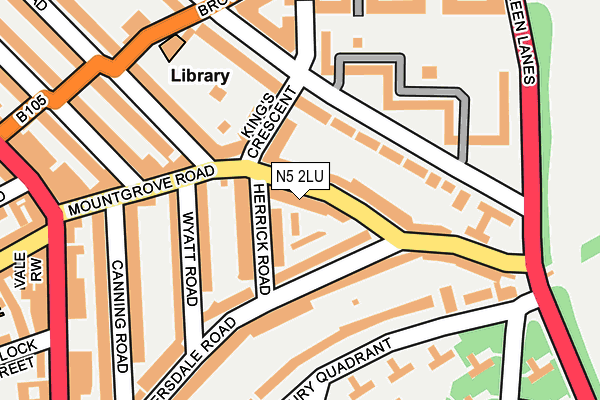 N5 2LU map - OS OpenMap – Local (Ordnance Survey)