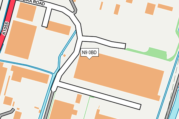 N9 0BD map - OS OpenMap – Local (Ordnance Survey)
