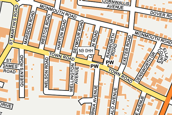 N9 0HH map - OS OpenMap – Local (Ordnance Survey)