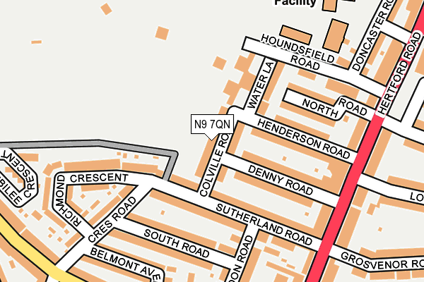 N9 7QN map - OS OpenMap – Local (Ordnance Survey)