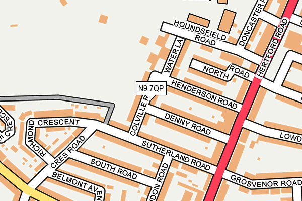 N9 7QP map - OS OpenMap – Local (Ordnance Survey)