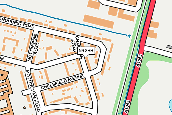 N9 8HH map - OS OpenMap – Local (Ordnance Survey)
