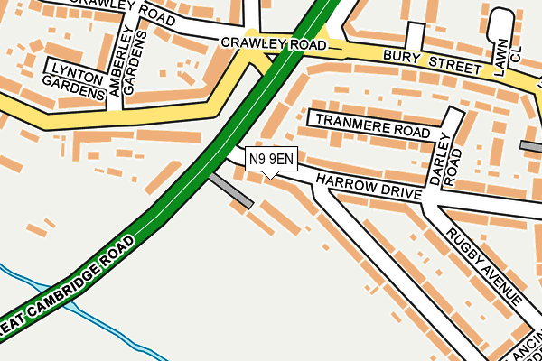 N9 9EN map - OS OpenMap – Local (Ordnance Survey)