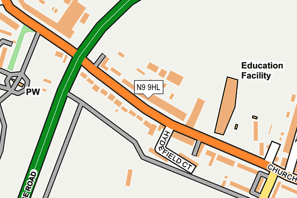 N9 9HL map - OS OpenMap – Local (Ordnance Survey)