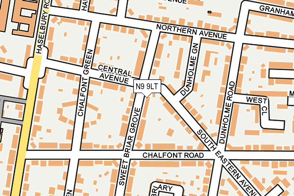 N9 9LT map - OS OpenMap – Local (Ordnance Survey)