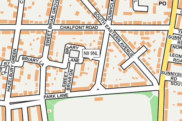 N9 9NL map - OS OpenMap – Local (Ordnance Survey)