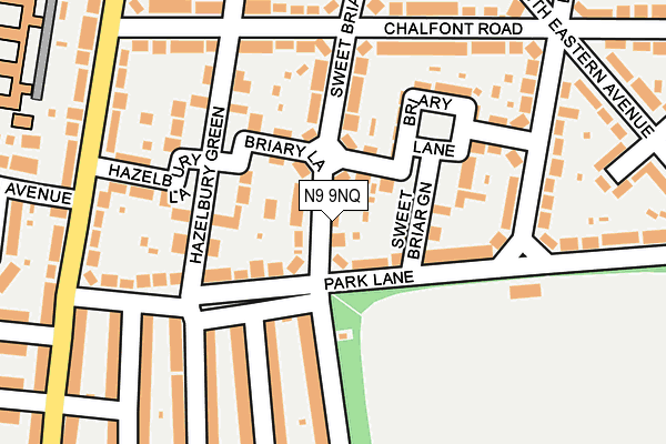 N9 9NQ map - OS OpenMap – Local (Ordnance Survey)