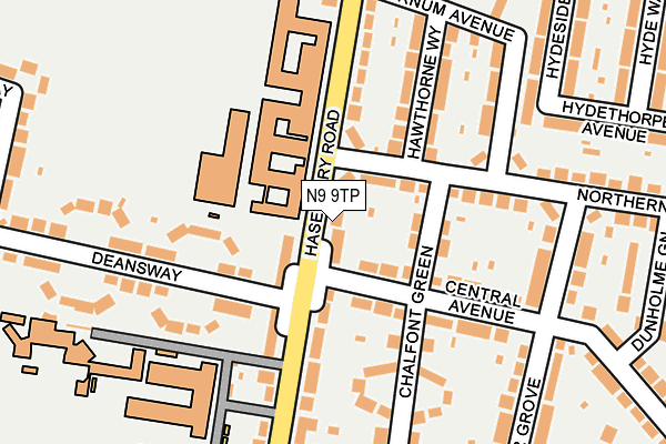 N9 9TP map - OS OpenMap – Local (Ordnance Survey)