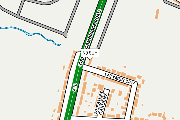 N9 9UH map - OS OpenMap – Local (Ordnance Survey)