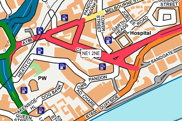 NE1 2NE map - OS OpenMap – Local (Ordnance Survey)