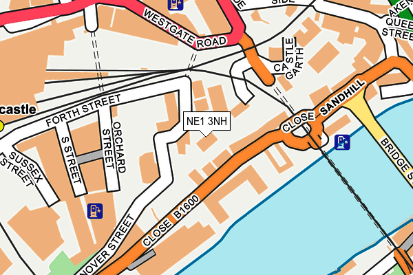 NE1 3NH map - OS OpenMap – Local (Ordnance Survey)