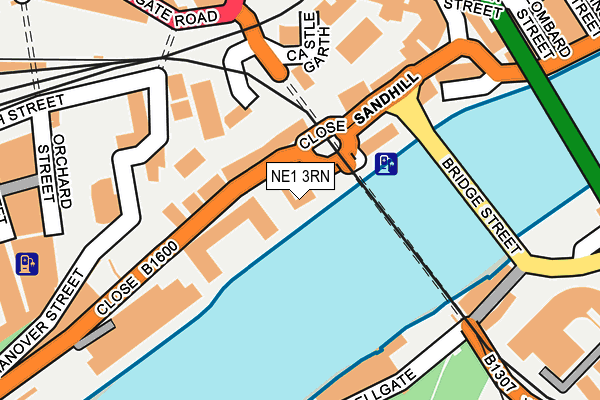 NE1 3RN map - OS OpenMap – Local (Ordnance Survey)