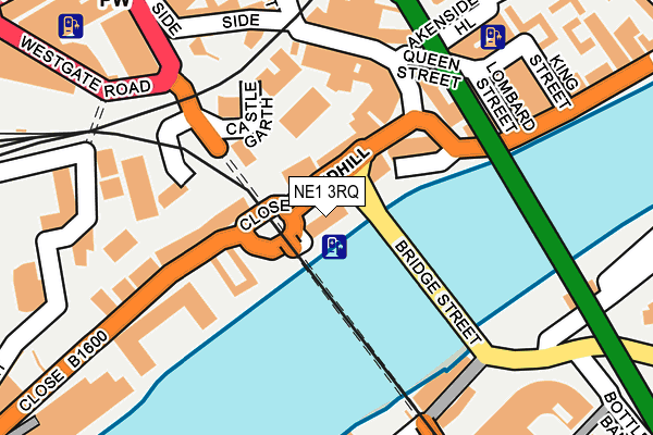 NE1 3RQ map - OS OpenMap – Local (Ordnance Survey)