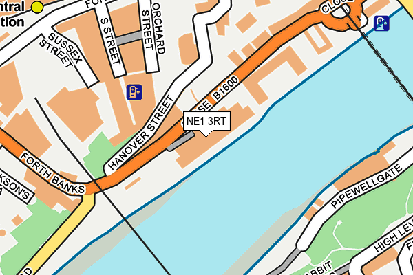 NE1 3RT map - OS OpenMap – Local (Ordnance Survey)