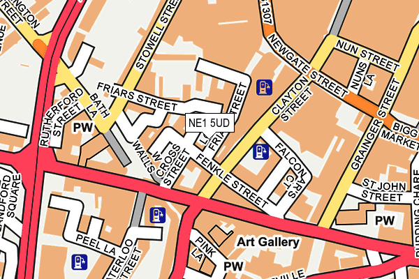 NE1 5UD map - OS OpenMap – Local (Ordnance Survey)