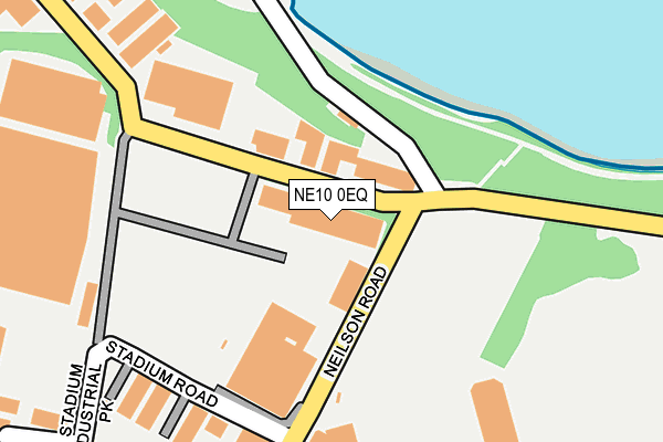 NE10 0EQ map - OS OpenMap – Local (Ordnance Survey)