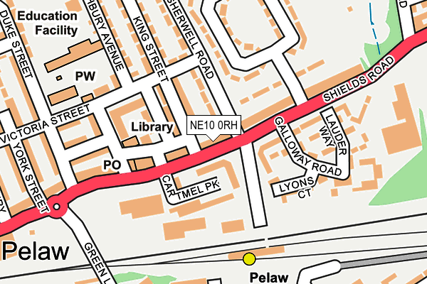 NE10 0RH map - OS OpenMap – Local (Ordnance Survey)