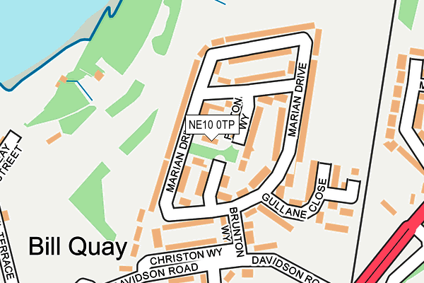 NE10 0TP map - OS OpenMap – Local (Ordnance Survey)