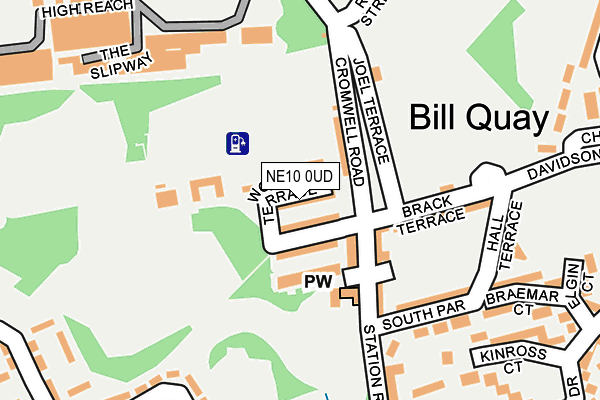 NE10 0UD map - OS OpenMap – Local (Ordnance Survey)