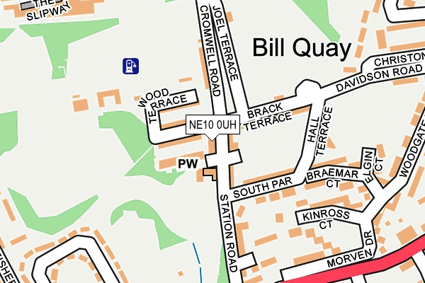 NE10 0UH map - OS OpenMap – Local (Ordnance Survey)