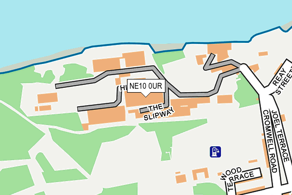 NE10 0UR map - OS OpenMap – Local (Ordnance Survey)