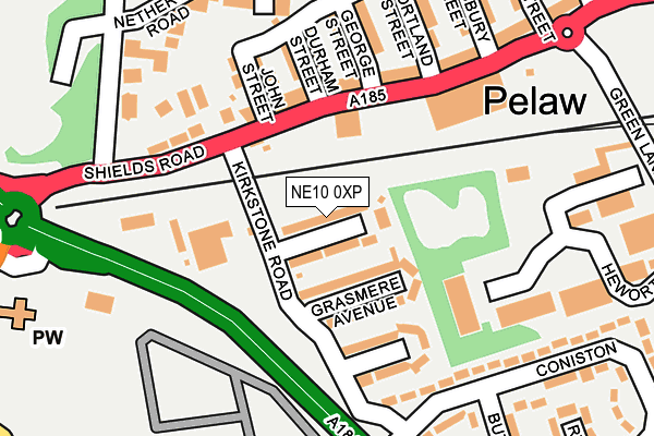 NE10 0XP map - OS OpenMap – Local (Ordnance Survey)