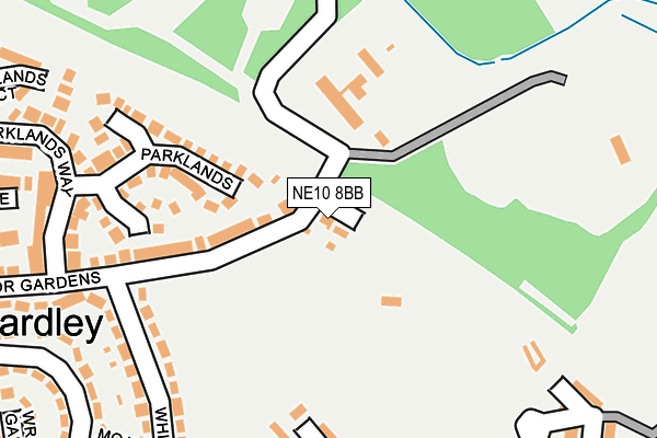 NE10 8BB map - OS OpenMap – Local (Ordnance Survey)