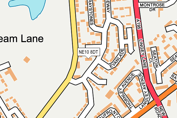 NE10 8DT map - OS OpenMap – Local (Ordnance Survey)