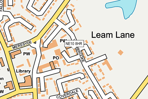 NE10 8HR map - OS OpenMap – Local (Ordnance Survey)