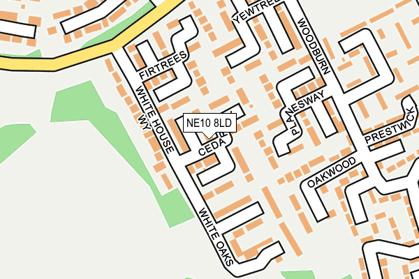 NE10 8LD map - OS OpenMap – Local (Ordnance Survey)