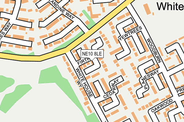 NE10 8LE map - OS OpenMap – Local (Ordnance Survey)