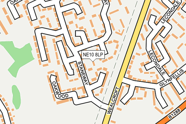 NE10 8LP map - OS OpenMap – Local (Ordnance Survey)
