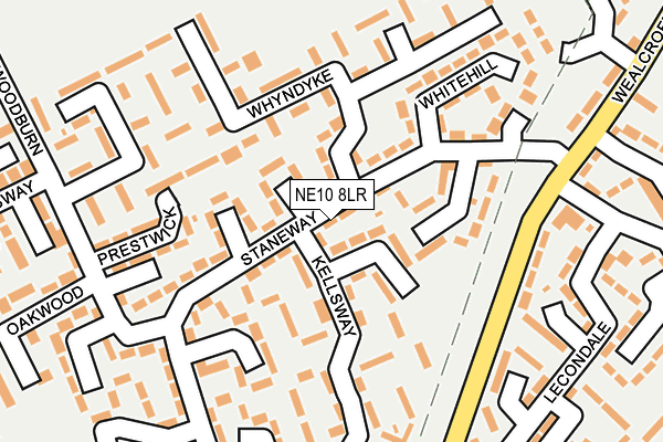 NE10 8LR map - OS OpenMap – Local (Ordnance Survey)