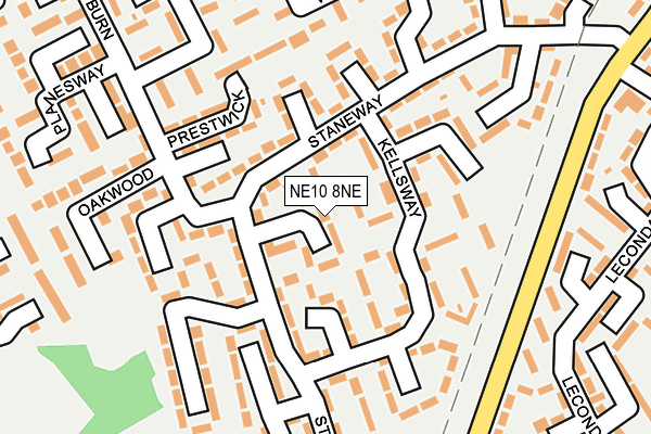 NE10 8NE map - OS OpenMap – Local (Ordnance Survey)