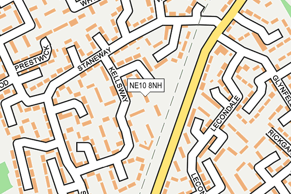 NE10 8NH map - OS OpenMap – Local (Ordnance Survey)