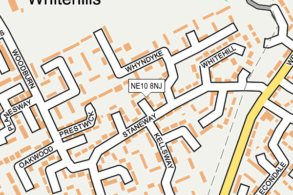 NE10 8NJ map - OS OpenMap – Local (Ordnance Survey)