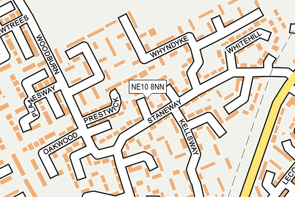 NE10 8NN map - OS OpenMap – Local (Ordnance Survey)