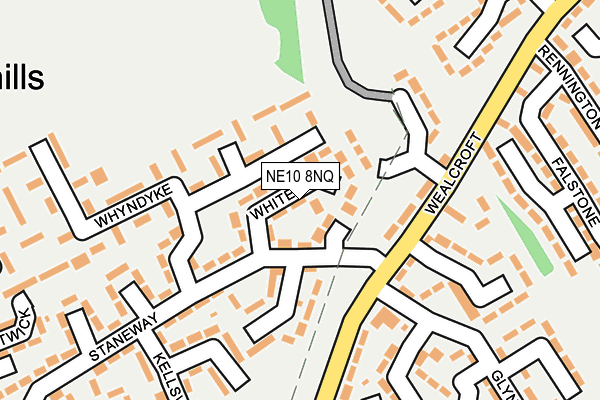 NE10 8NQ map - OS OpenMap – Local (Ordnance Survey)