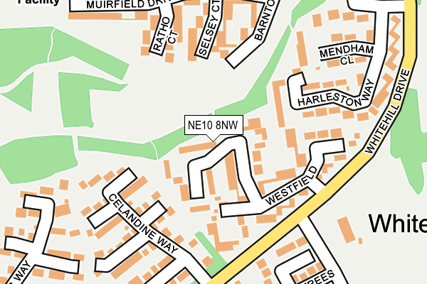NE10 8NW map - OS OpenMap – Local (Ordnance Survey)