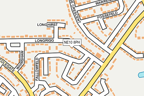 NE10 8PH map - OS OpenMap – Local (Ordnance Survey)