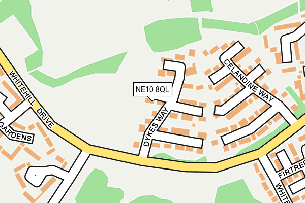 NE10 8QL map - OS OpenMap – Local (Ordnance Survey)