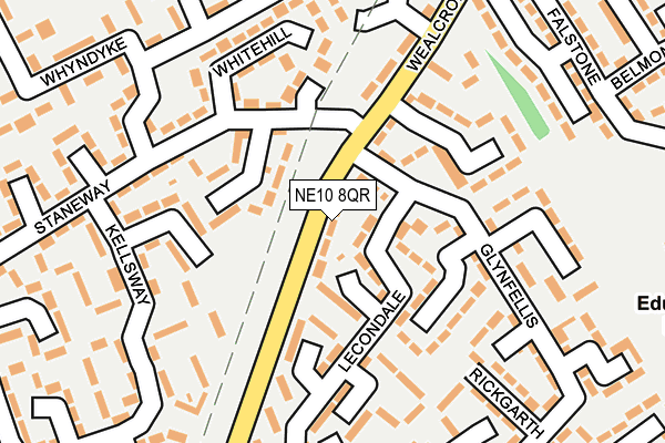 NE10 8QR map - OS OpenMap – Local (Ordnance Survey)