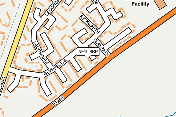 NE10 8RP map - OS OpenMap – Local (Ordnance Survey)