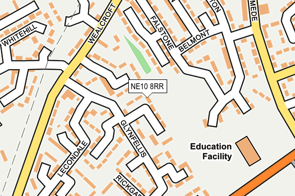 NE10 8RR map - OS OpenMap – Local (Ordnance Survey)