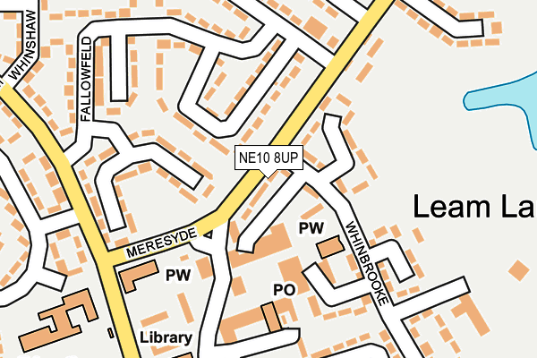 NE10 8UP map - OS OpenMap – Local (Ordnance Survey)