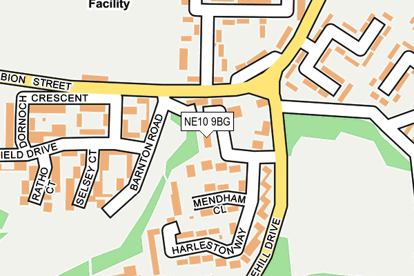 NE10 9BG map - OS OpenMap – Local (Ordnance Survey)