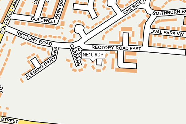 NE10 9DP map - OS OpenMap – Local (Ordnance Survey)