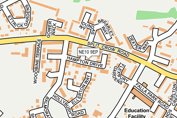 Map of HAMPTON COMMERICAL ESTATES LTD at local scale