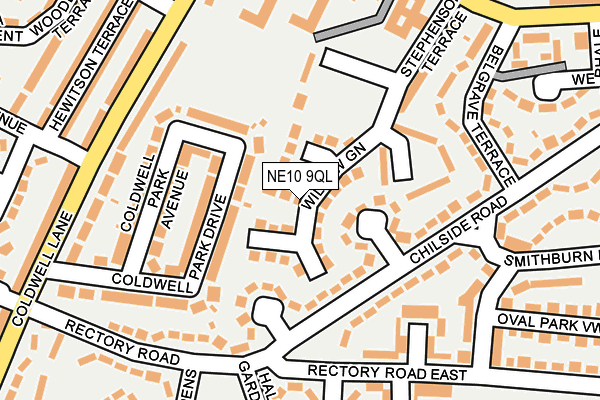 NE10 9QL map - OS OpenMap – Local (Ordnance Survey)